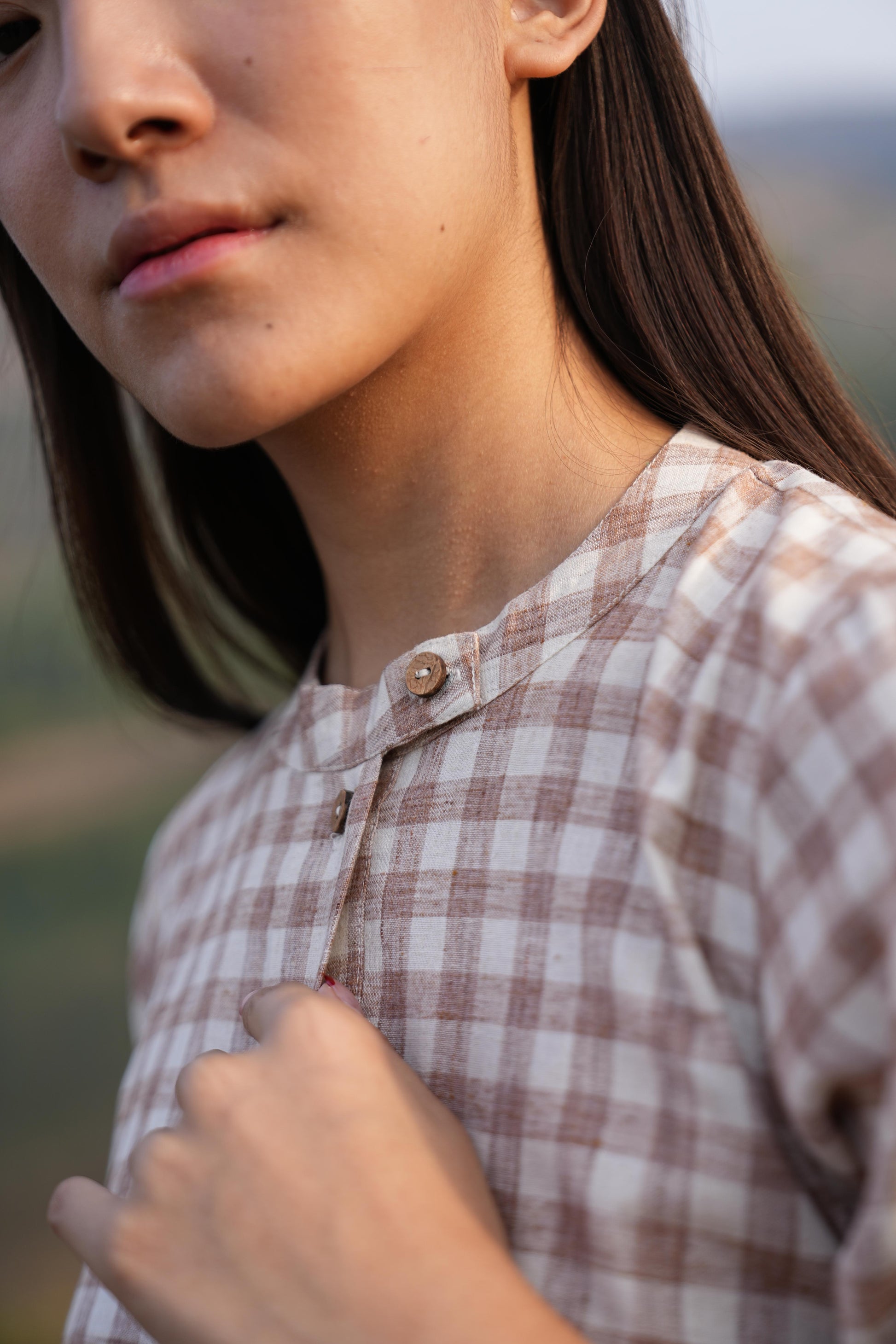 sutra check mandarin co-ord

check co-ord set

mandarin collar co-ord

sutra matching set

check print co-ord

two-piece outfit

sutra co-ord set

casual co-ord set