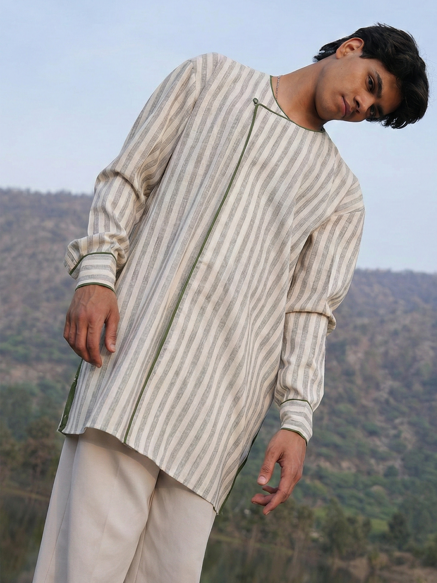 Sutra Urban Stripe Kurta