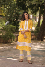 Cotton Yellow Kurta Pant